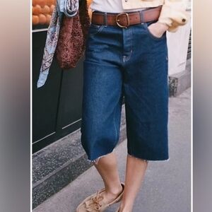 Free People We the Free jam session relaxed capri/Jorts Jean